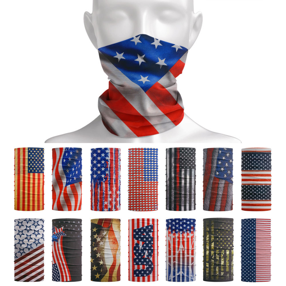 Cycling Gear Pas - USA Flag Pattern Sun Protective Scarf