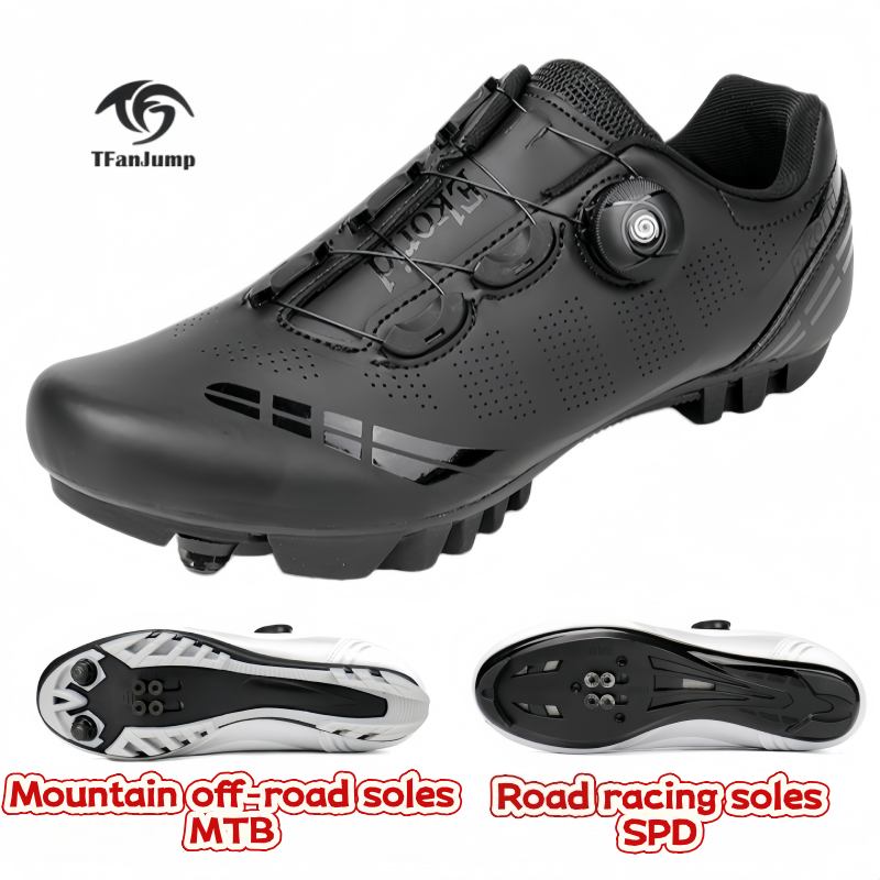 Clipless Mtb Shoes - Men's Mountain Bike Shoes MTB,Breathable,Non-Slip,High Hardness,Suitable