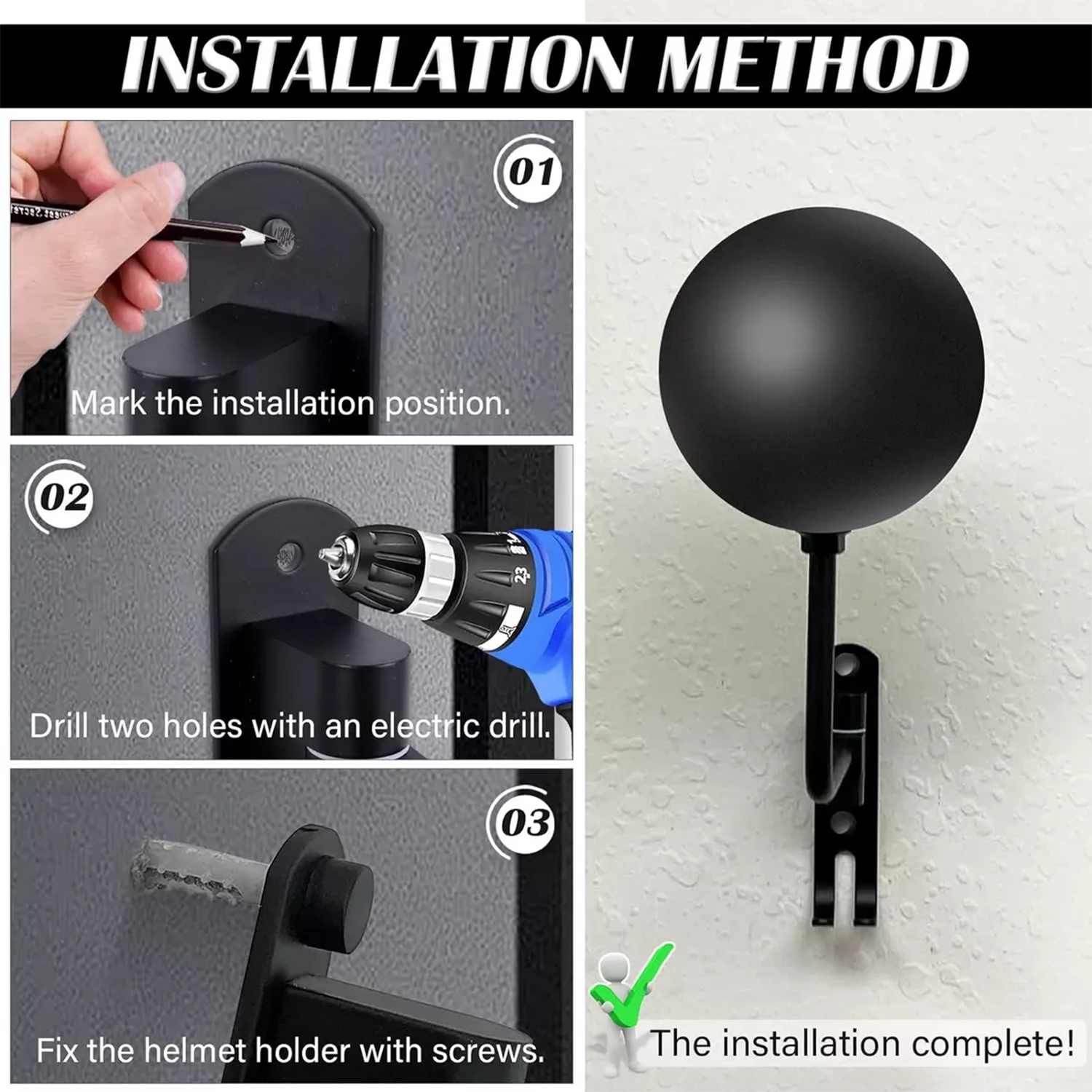 Motorcycle Helmet Rack Wall Mo - Cycling Gear Wall Mount avaliação e preço