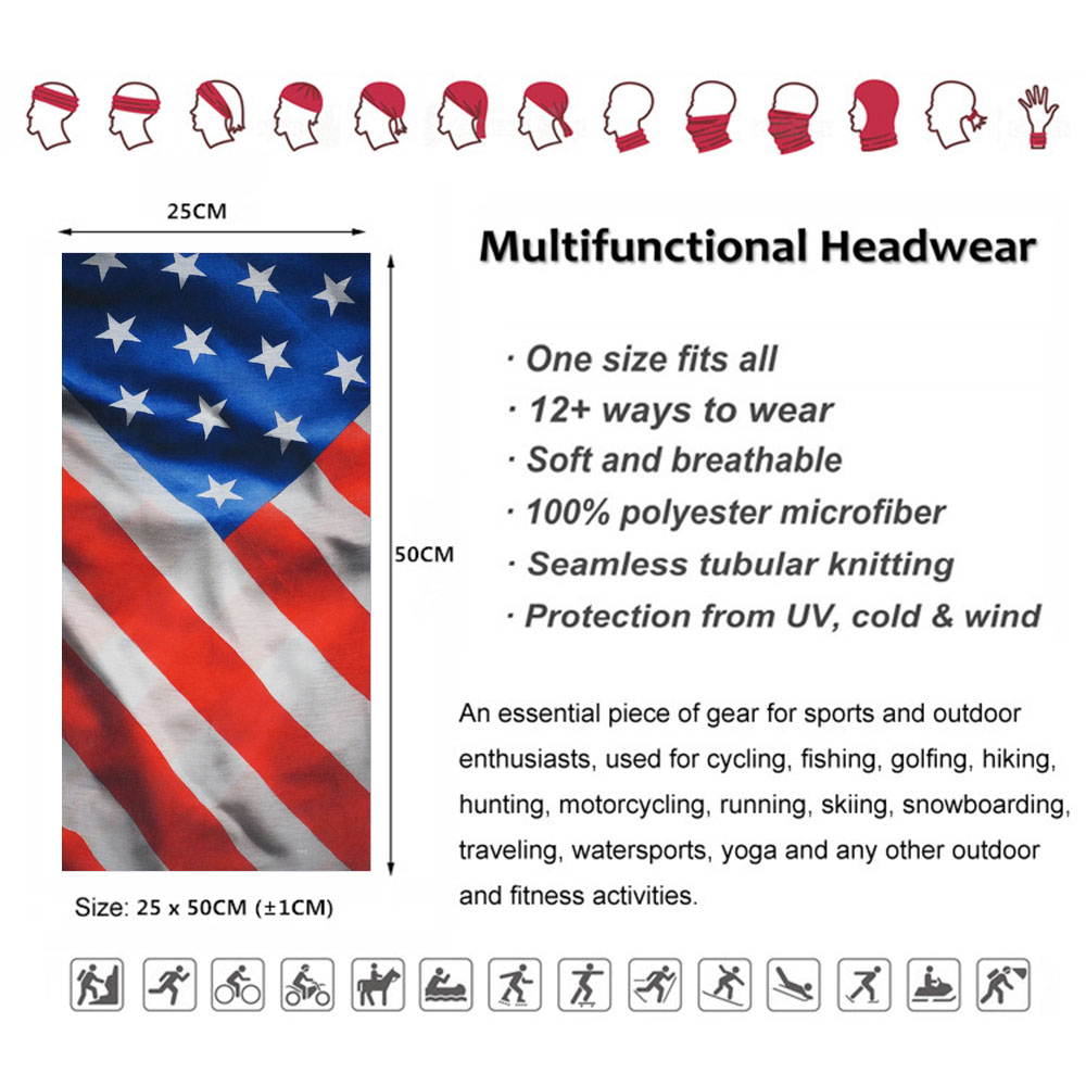 USA Flag Pattern Sun Protectiv - Cycling Gear Pas avaliação e preço