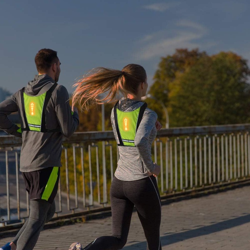 LED Remote Control Safety Vest - Cycling Visibility Gear avaliação e preço