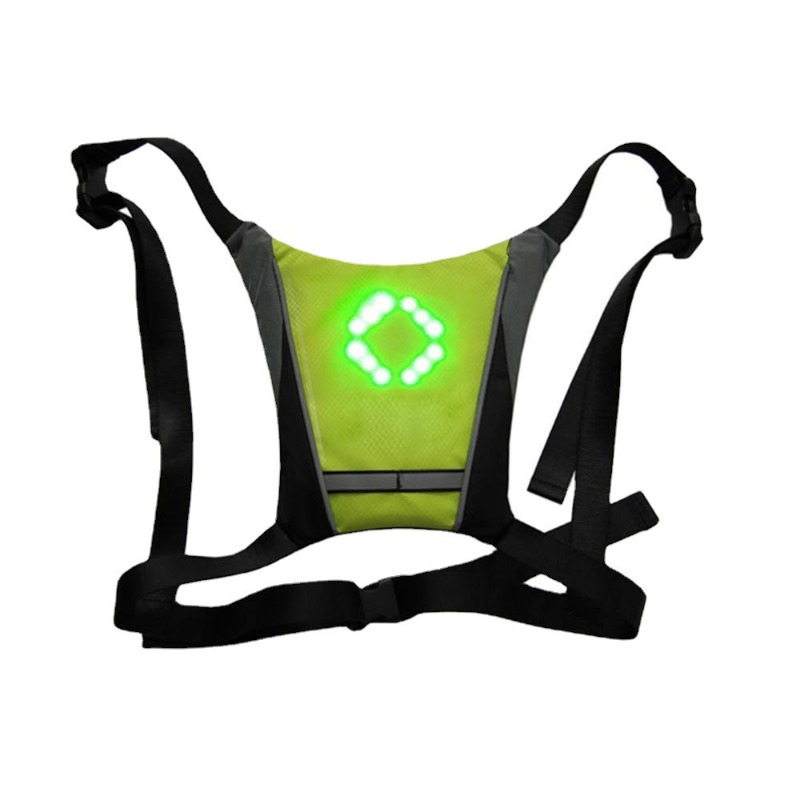 LED Remote Control Safety Vest - Cycling Visibility Gear avaliação e preço