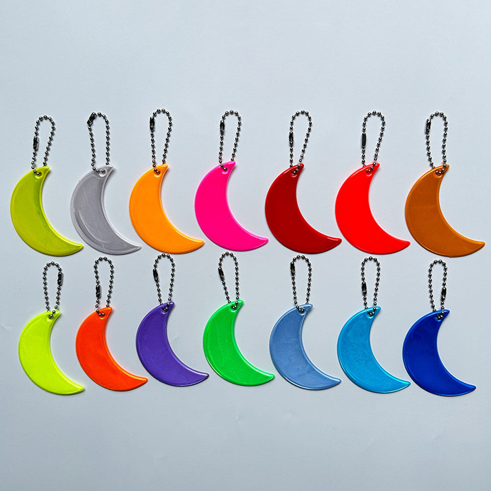 14Pcs Visible Moon Reflective  - Cycling Visibility Gear avaliação e preço