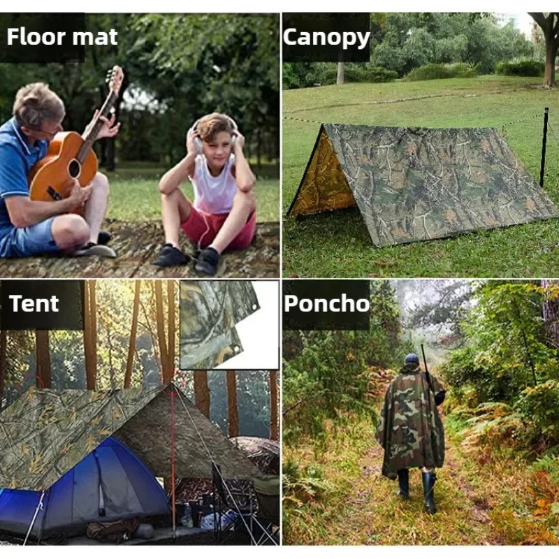 Tactical Camouflage Rain Ponch - Cycling Gear In Rain avaliação e preço