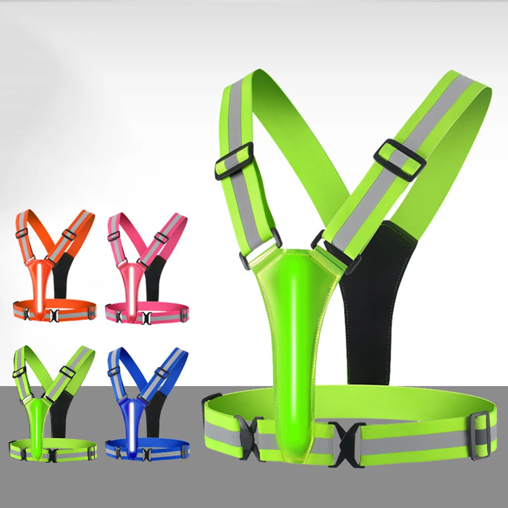 LED Running Vest USB Rechargea - Cycling Visibility Gear avaliação e preço