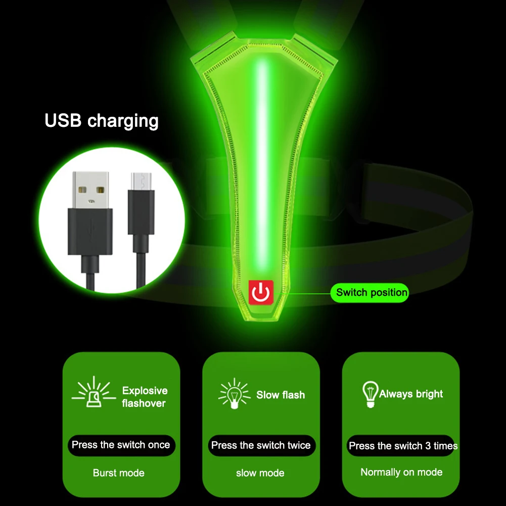 LED Running Vest USB Rechargea - Cycling Visibility Gear avaliação e preço