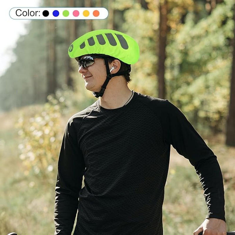 1 Pcs Bike Helmet Rain Cover W - Cycling Visibility Gear avaliação e preço