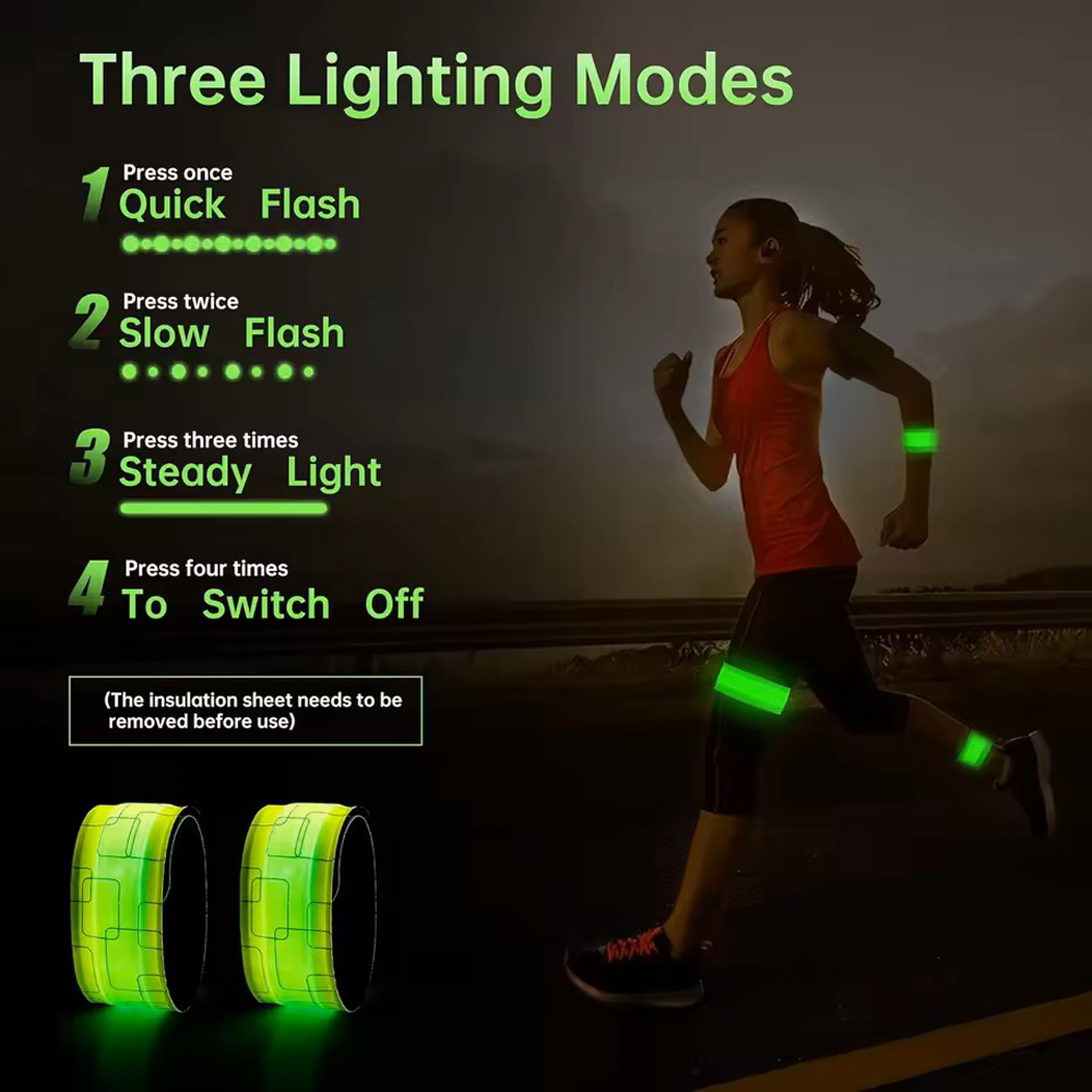 LED Running Armband LED Wristb - Cycling Visibility Gear avaliação e preço