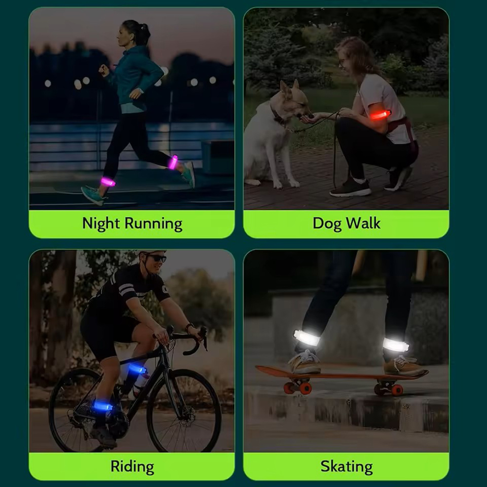 LED Running Armband LED Wristb - Cycling Visibility Gear avaliação e preço