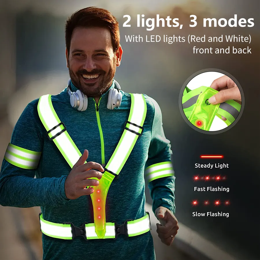 Adjustable Lightweight Safety  - Cycling Visibility Gear avaliação e preço