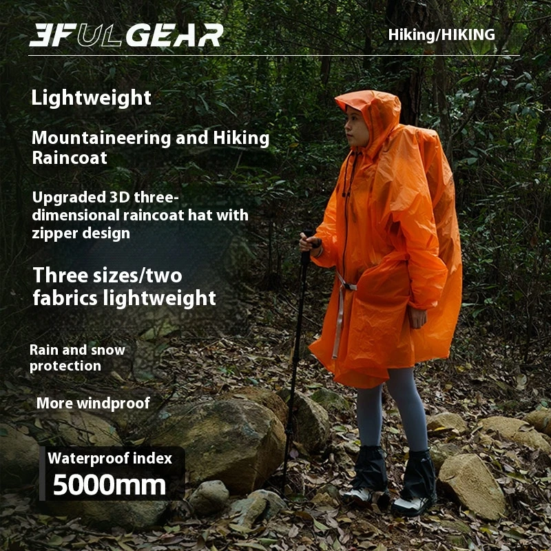 3F UL GEAR Zipper Raincoat 15D - Cycling Gear In Rain avaliação e preço