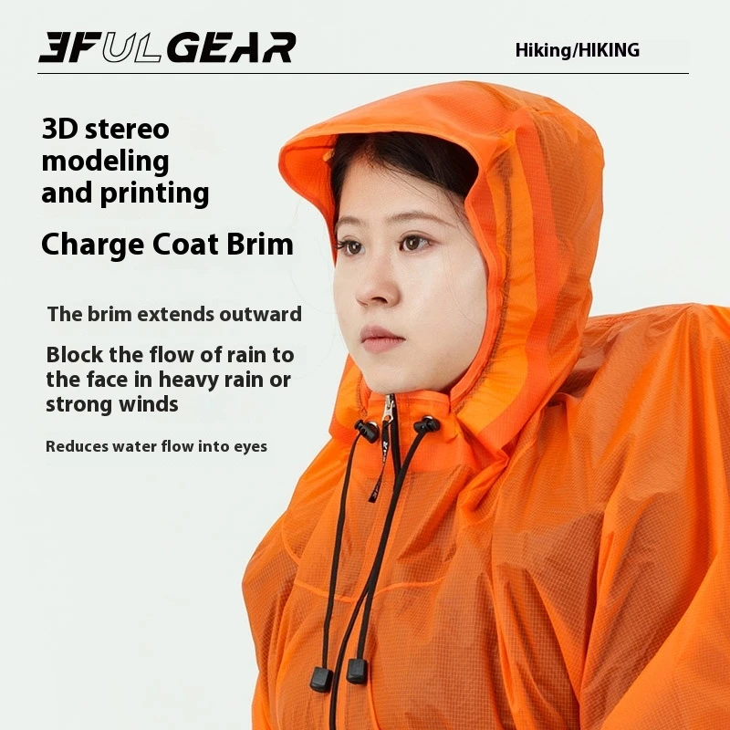 3F UL GEAR Zipper Raincoat 15D - Cycling Gear In Rain avaliação e preço