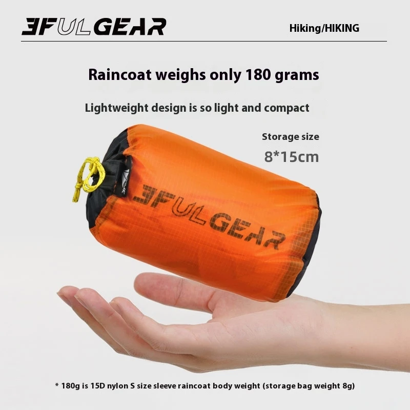 3F UL GEAR Zipper Raincoat 15D - Cycling Gear In Rain avaliação e preço