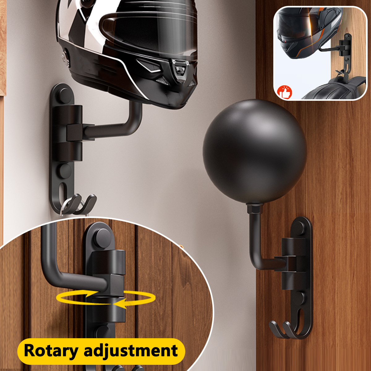 Wall Mount Motorcycle Helmet R - Cycling Gear Wall Mount avaliação e preço