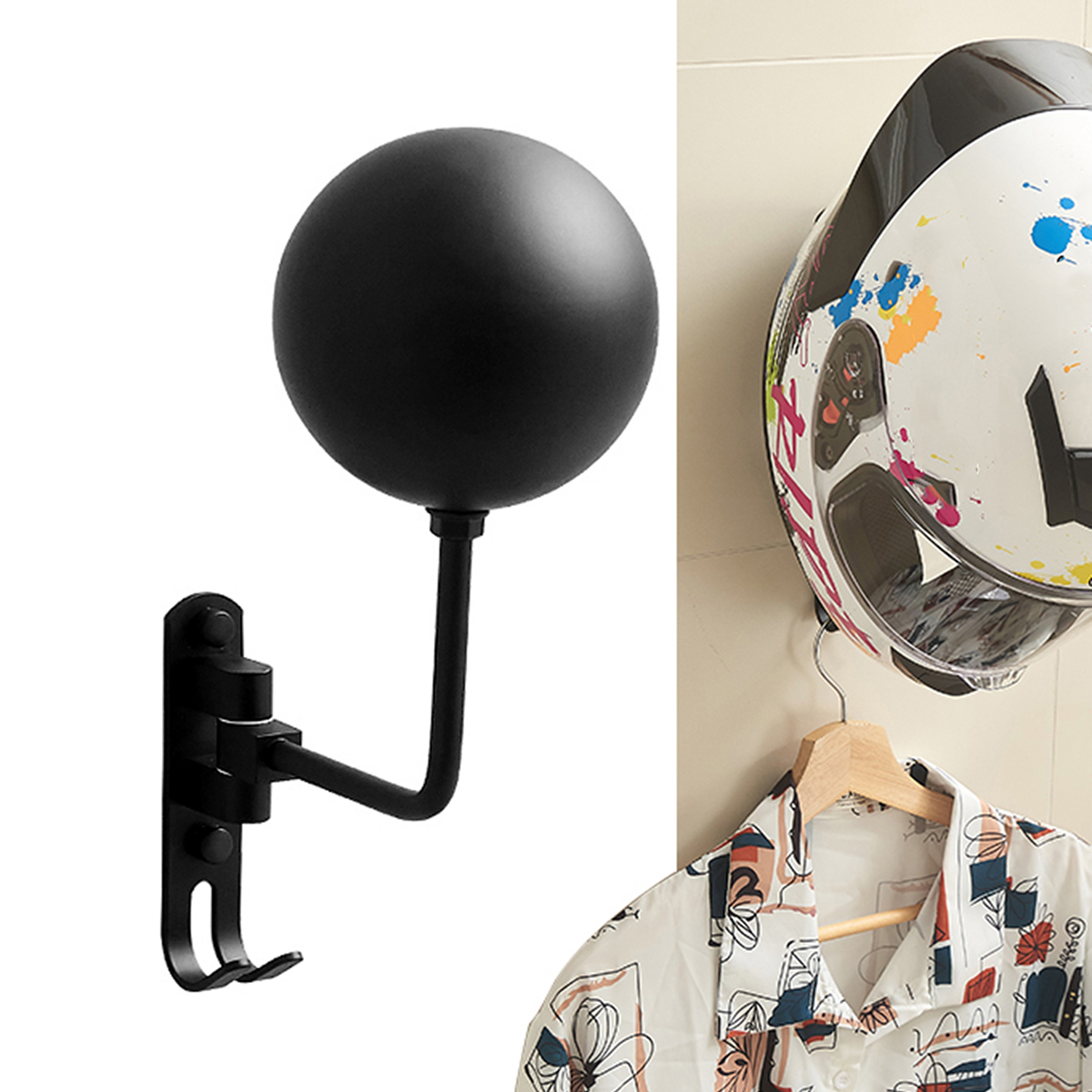 Wall Mount Motorcycle Helmet R - Cycling Gear Wall Mount avaliação e preço