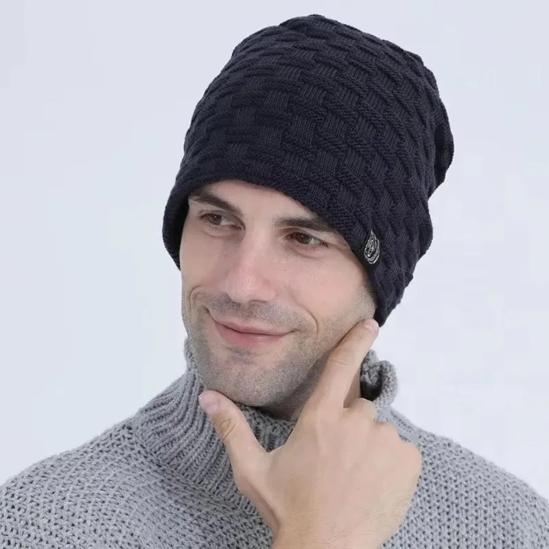 Mens Plush Lining Beanie Winte - Cycling Gear Pas avaliação e preço