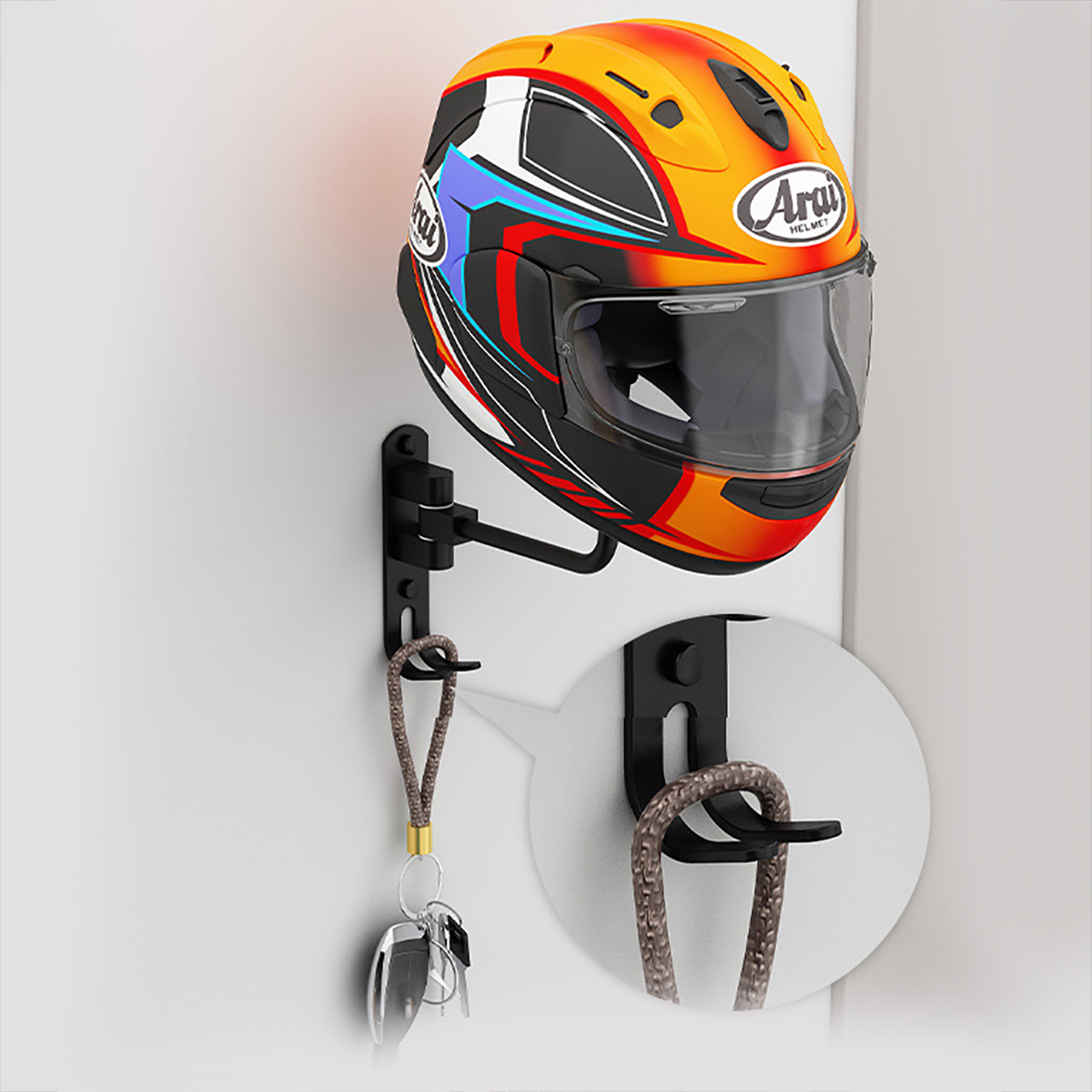 Wall Mount Metal Motorcycle He - Cycling Gear Wall Mount avaliação e preço
