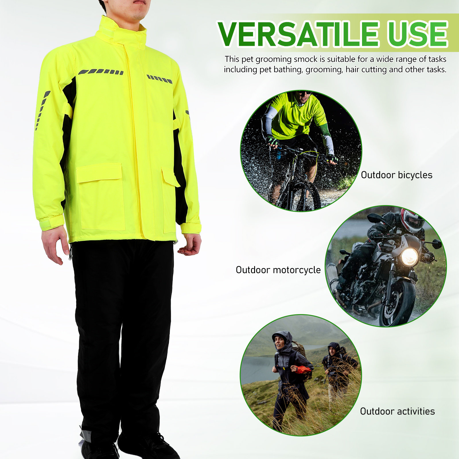 1Set Men Outdoor Cycling Rain  - Cycling Gear In Rain avaliação e preço