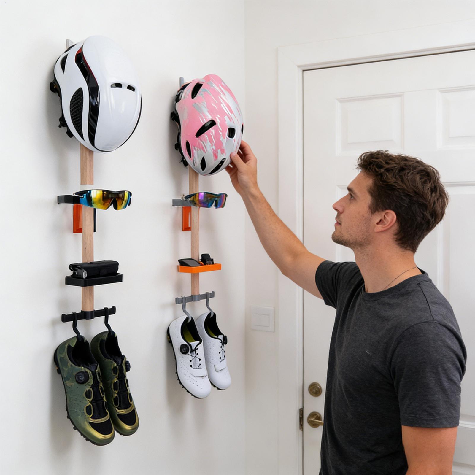 Vertical Cycling Gear Organize - Cycling Gear Wall Mount avaliação e preço