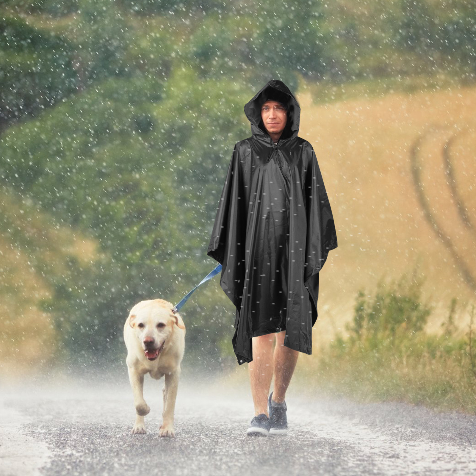Waterproof Raincoat Hoodie Uni - Cycling Gear In Rain avaliação e preço