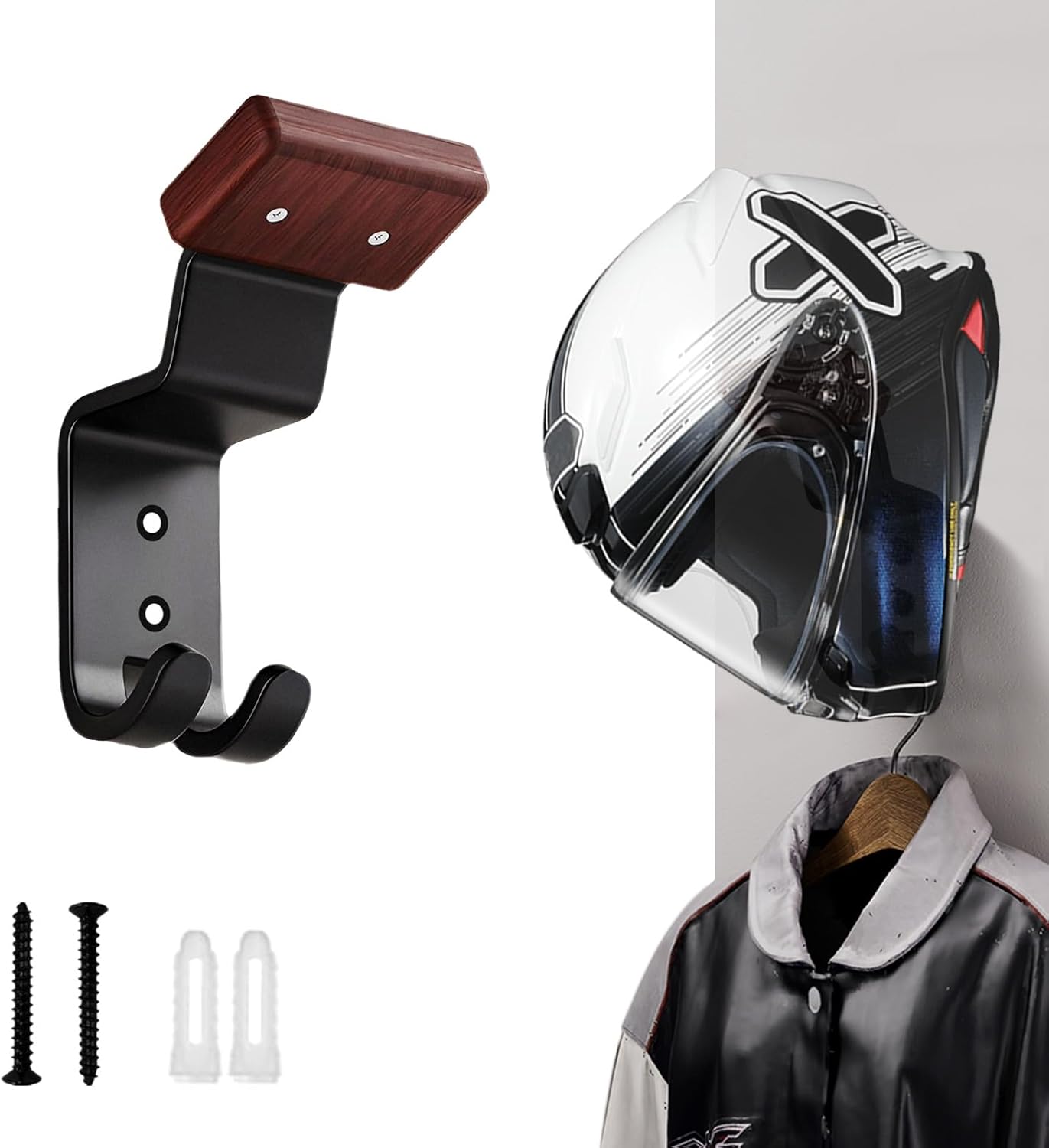 Motorcycle Helmet Holder Wall  - Cycling Gear Wall Mount avaliação e preço