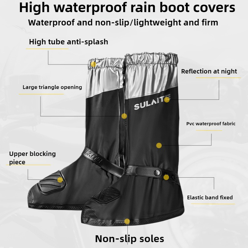 SULAITE Motorcycle Rain Boots  - Cycling Gear In Rain avaliação e preço