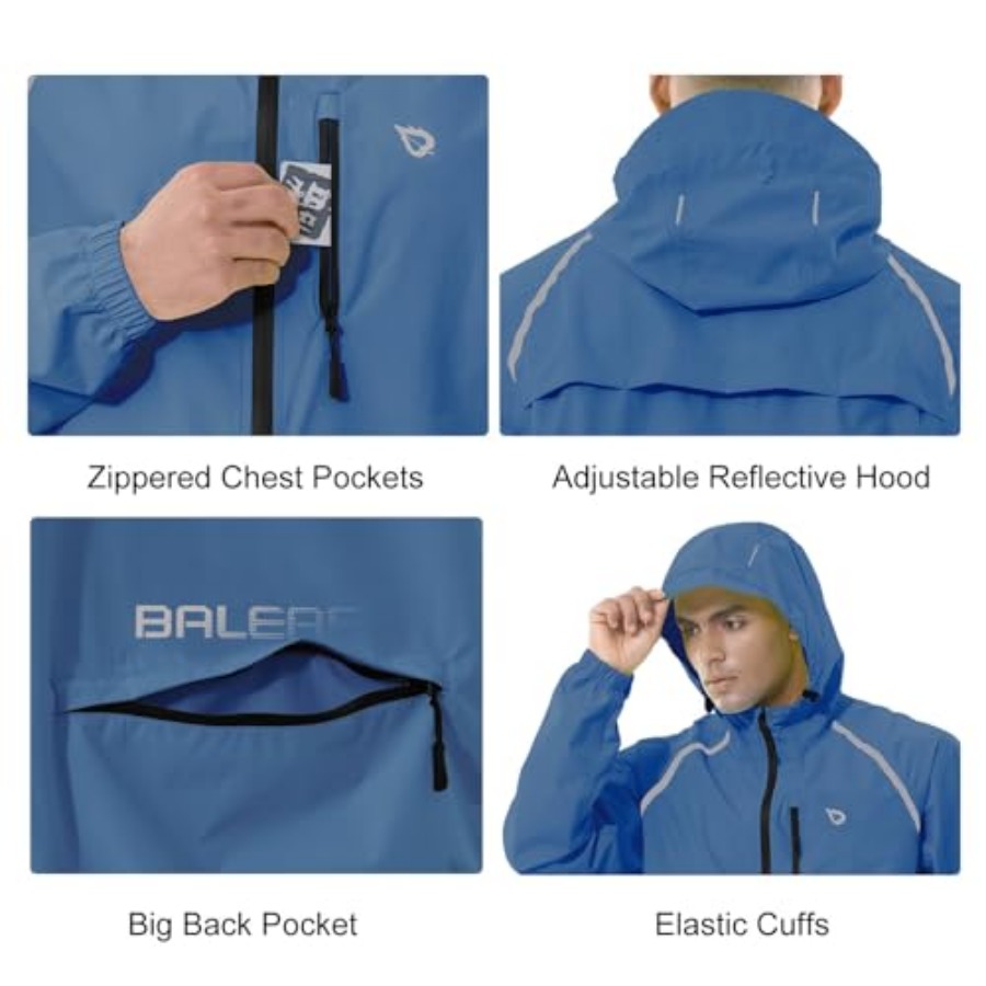 Men's Rain Jacket Waterproof W - Cycling Gear In Rain avaliação e preço
